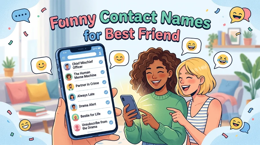 Funny Contact Names for Best Friend