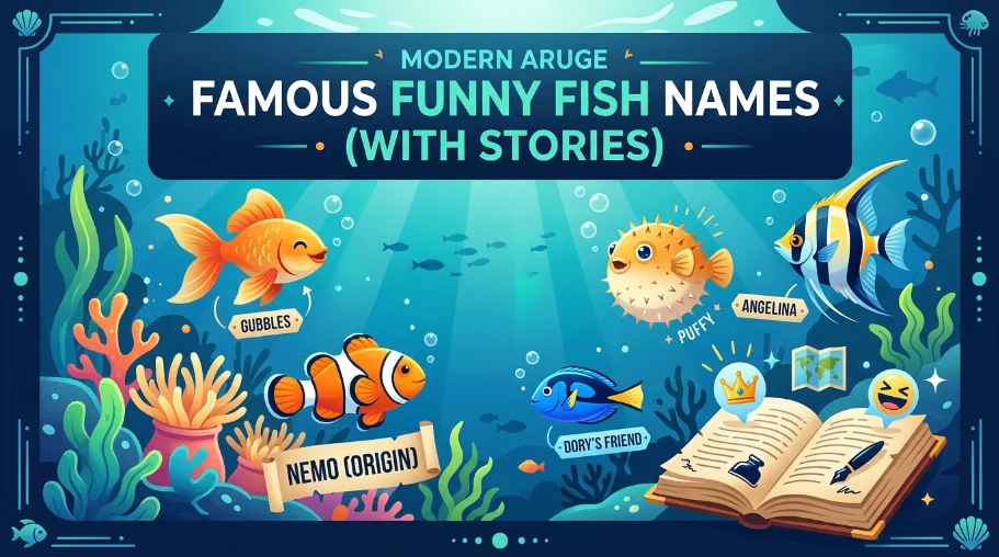Funny Fish Names: Discover fin-tastic, cute, clever & hilarious names to make your fish stand out. Find your perfect pick today!!!