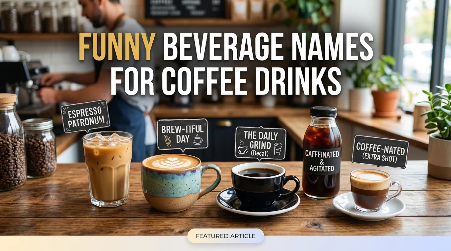 Funny Beverage Names for Coffee Drinks