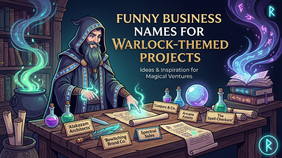 Funny Business Names for Warlock-Themed Projects