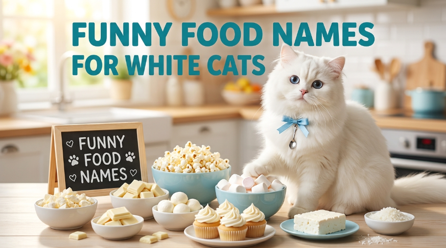 Funny Food Names for White Cats