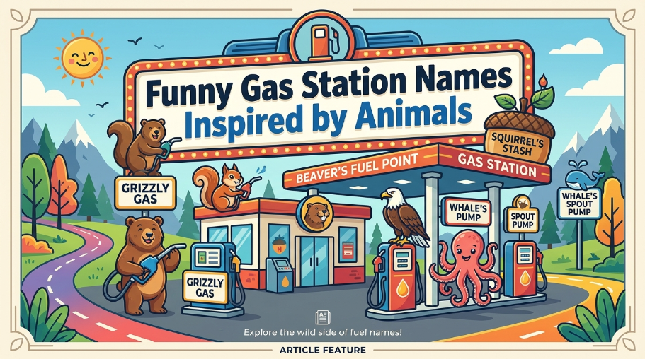 Funny Gas Station Names Inspired by Animals