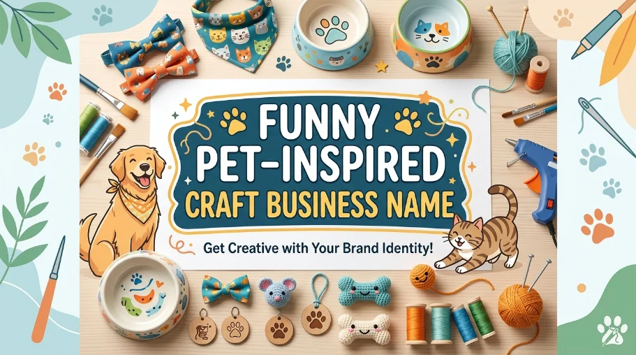 Funny Pet-Inspired Craft Business Name
