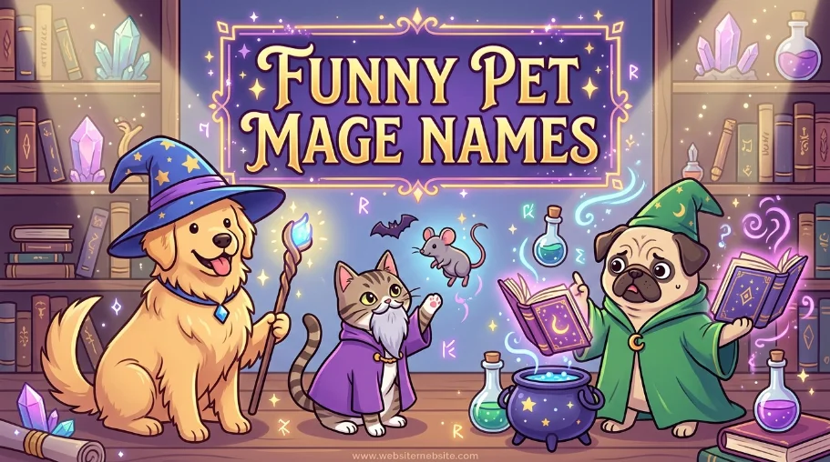 Funny Pet Mage Names
