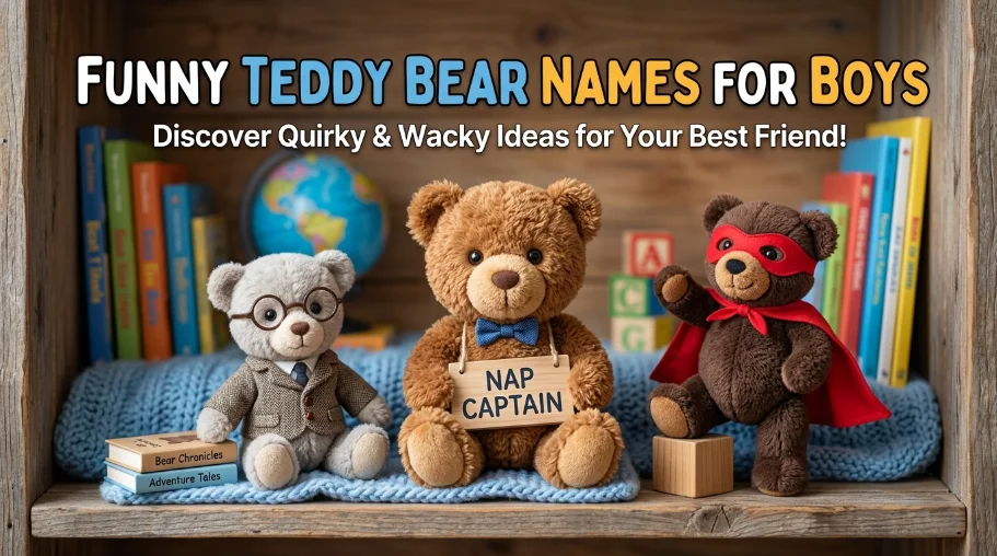 Funny Teddy Bear Names for Boys