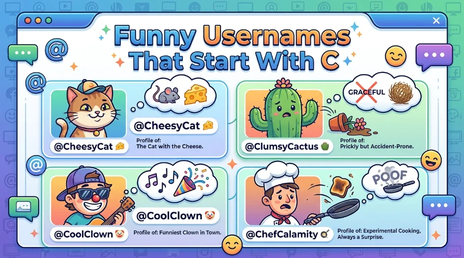 Funny Usernames That Start With C