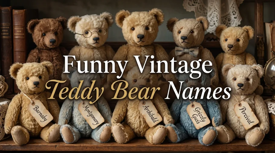 Funny Vintage Teddy Bear Names