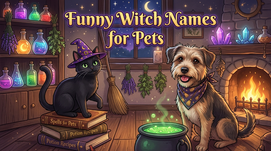 Funny Witch Names for Pets