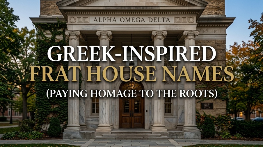 Greek-Inspired Frat House Names (Paying Homage to the Roots)