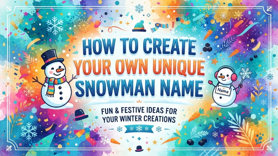 How to Create Your Own Unique Snowman Name