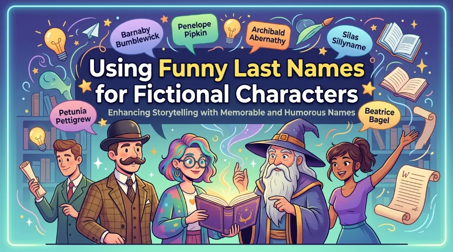 using-funny-last-names-for-fictional-characters