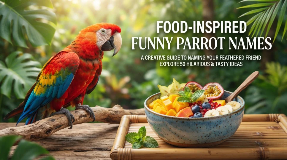 Food-Inspired Funny Parrot Names