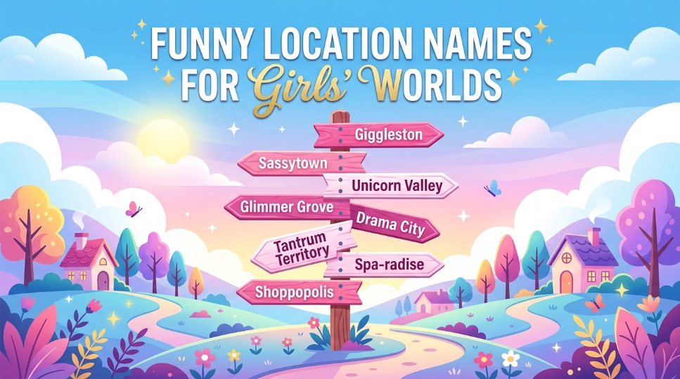 Funny Location Names for Girls' Worlds