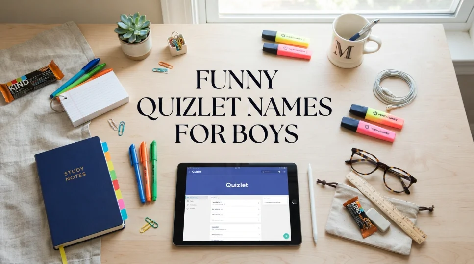 Funny Quizlet Names for Boys