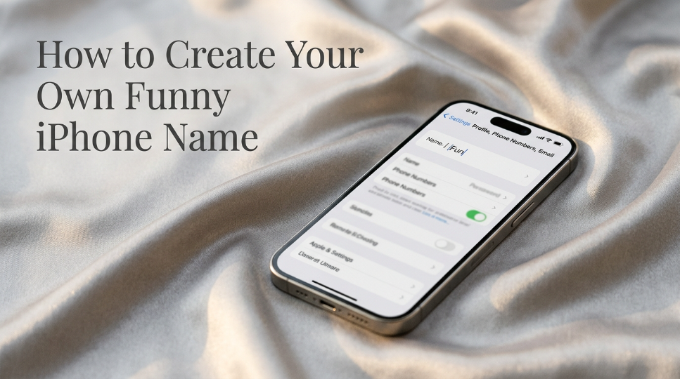 How to Create Your Own Funny iPhone Name