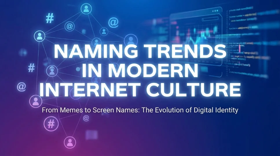 Naming Trends in Modern Internet Culture