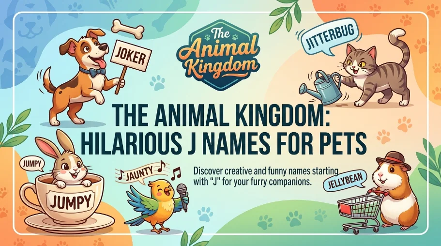 The Animal Kingdom: Hilarious J Names for Pets