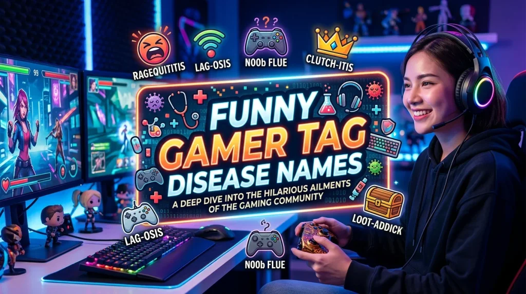 Funny Gamer Tag Disease Names