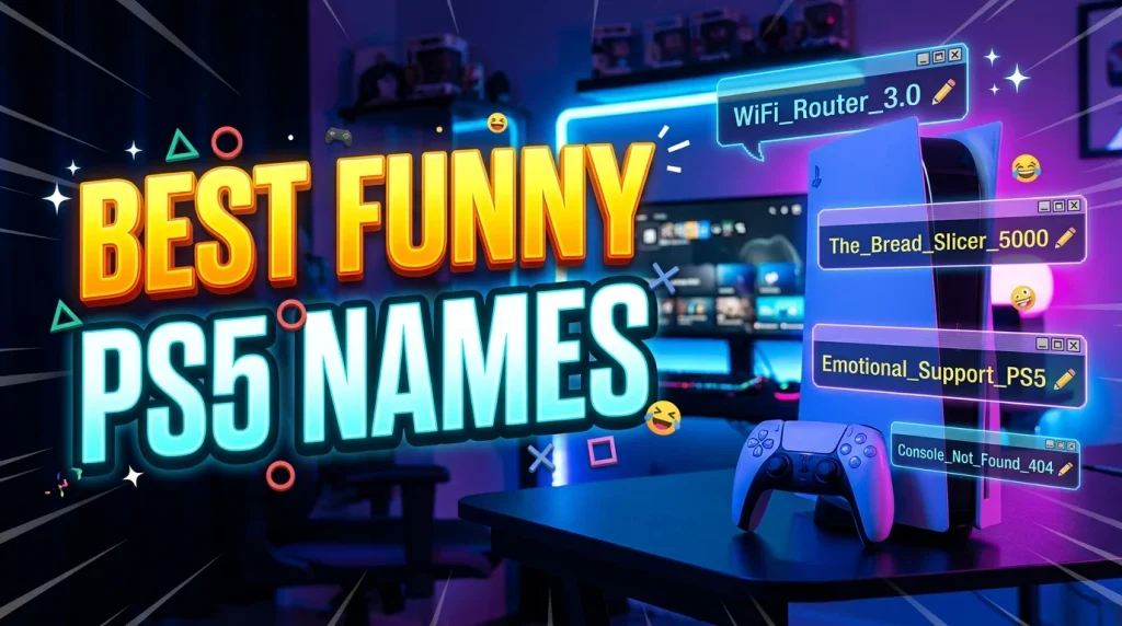 Best Funny PS5 Names