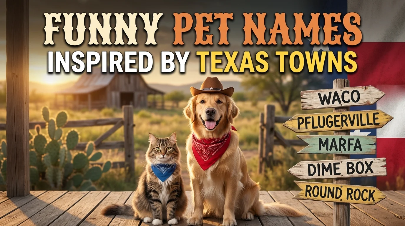 Funny Pet Names Inspired by Texas Towns
