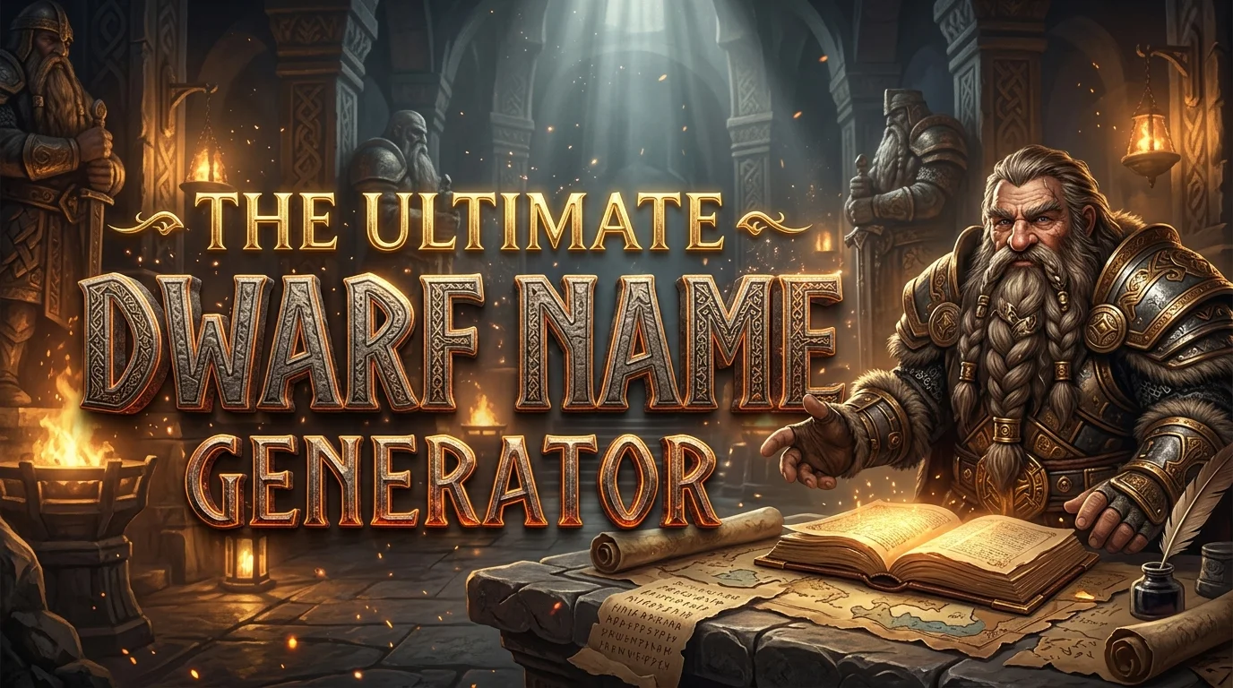 The Ultimate Dwarf Name Generator