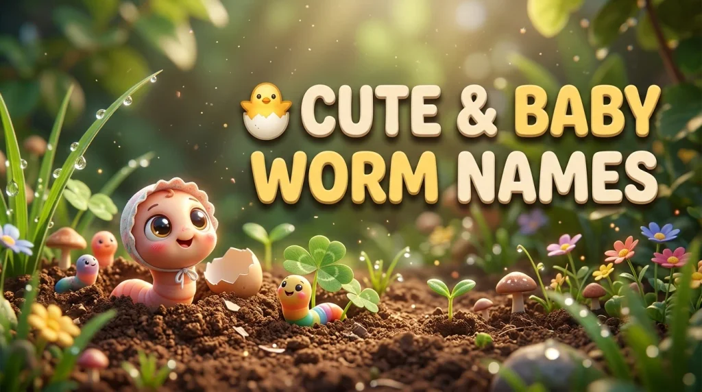 🐣 Cute & Baby Worm Names