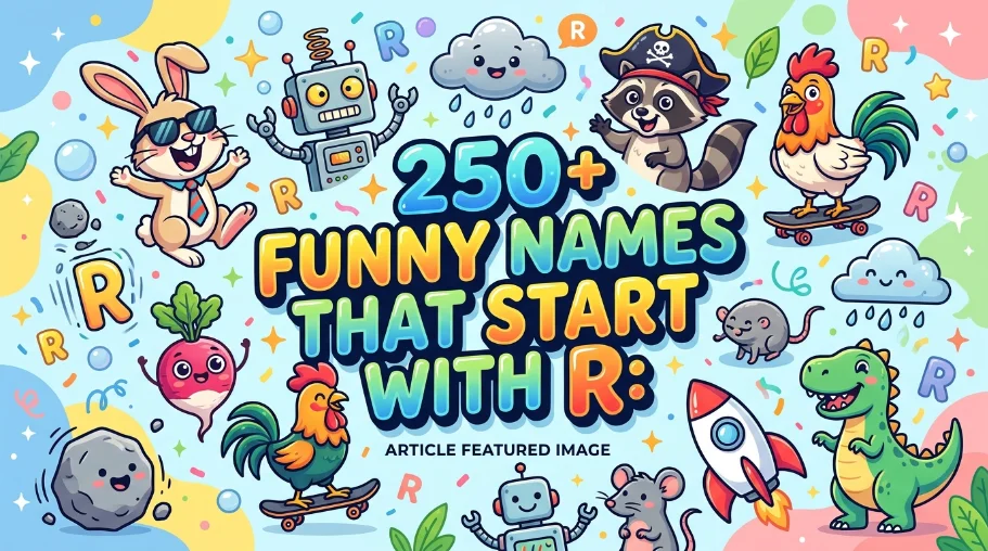 250+ Funny Names That Start With R: