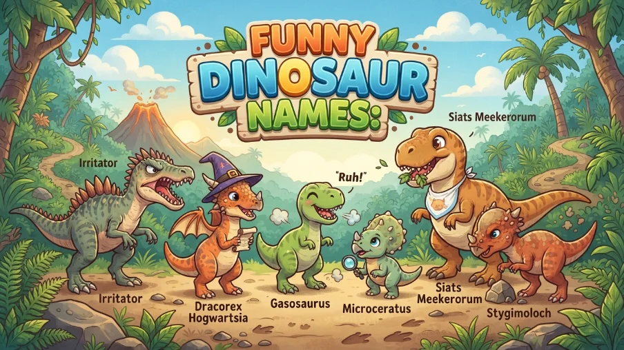 Funny Dinosaur Names: