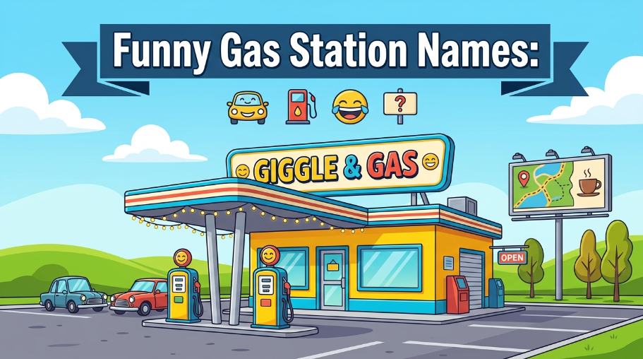 Funny Gas Station Names: