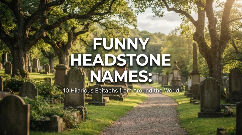 Funny Headstone Names: